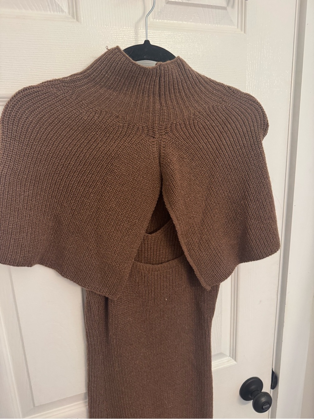 Cider Brown Knit Maxi Dress - Picture 3 of 4
